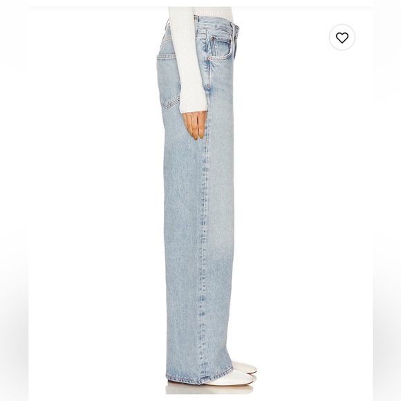 AGOLDE Low Curve Wide Leg Jeans in Force 25 - Picture 3 of 8